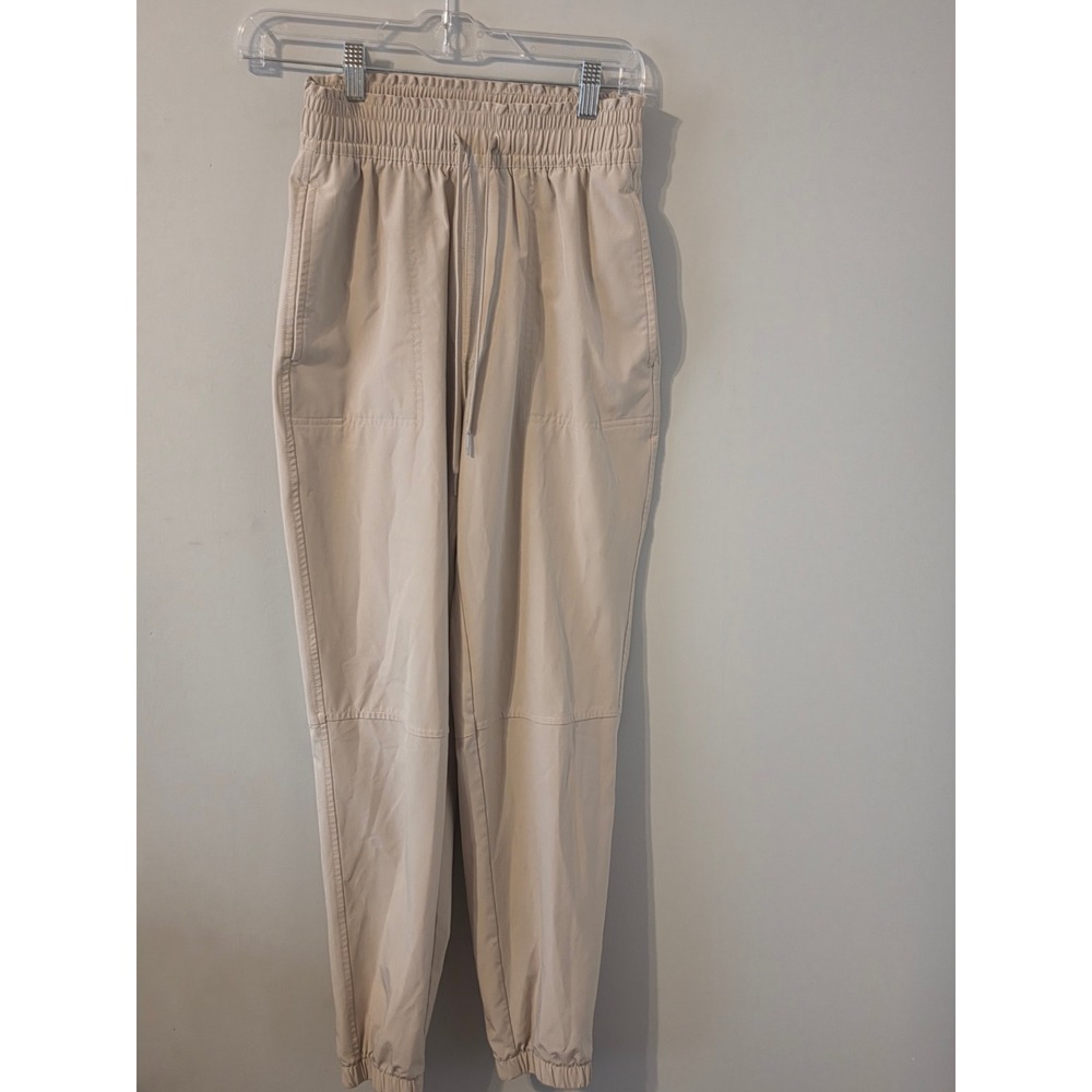 Abercrombie & Fitch Womens XS Tan Beige High Rise Elastic Waist Jogger‎ Pants